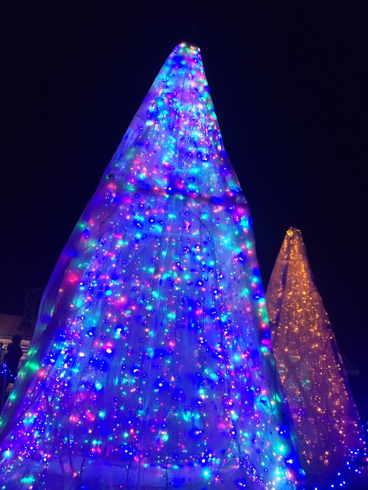 宮古島からみなさまへ Merry Xmas 上野ドイツ村のイルミネーション